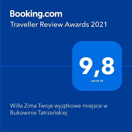 فندق مبيت وإفطار Willa Zima Twoje Wyjatkowe Miejsce W Bukowinie Tatrzanskiej بوكافينا تترايسكا